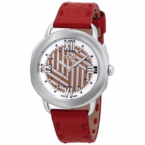 Fendi F8110355H0-RD Selleria Ladies Quartz Watch