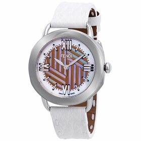 Fendi F8110355H0-WH Selleria Ladies Quartz Watch