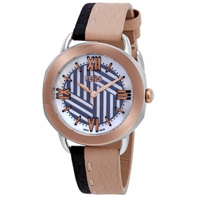 Fendi F8112365H0-BKPK Selleria Ladies Quartz Watch