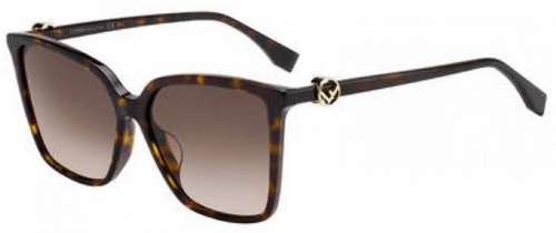 Fendi FF0330FS 086 HA 57  Ladies  Sunglasses