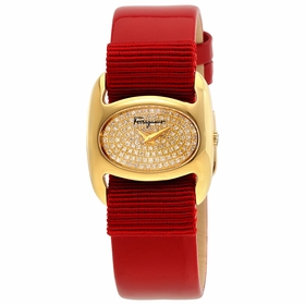 Salvatore Ferragamo FIE070015 Fucshia Ladies Quartz Watch