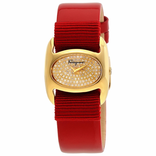 Salvatore Ferragamo FIE070015 Fucshia Ladies Quartz Watch