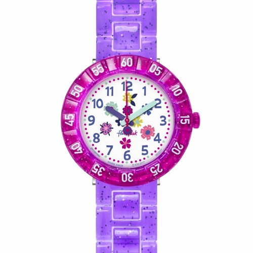Flik Flak FCSP060 Purple Garden Girls Quartz Watch Flik Flak FCSP060 Purple Garden Girls Quartz Watch