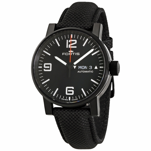Fortis 623.18.18 LP.10 Spacematic Stealth Mens Automatic Watch
