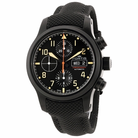 Fortis 656.18.18 LP Aviatis Aeromaster Stealth Mens Chronograph Automatic Watch