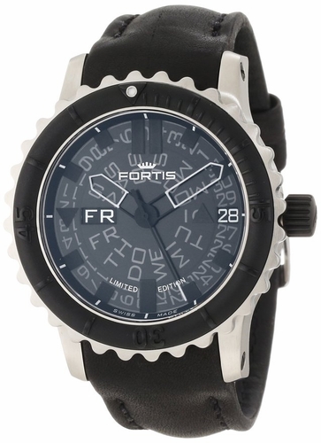 Fortis 675.10.81 L.01 B-42 Big Black Mens Automatic Watch