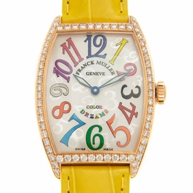 Franck Muller 2852QZCOLDRMD1R(5N)-YW STRAP Cintree Curvex Ladies Quartz Watch