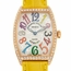 Franck Muller 2852QZCOLDRMD1R(5N)-YW STRAP Cintree Curvex Ladies Quartz Watch