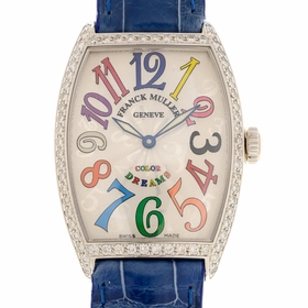 Franck Muller 2852QZCOLDRMD1R(AC)-BLSTRAP Cintree Curvex Ladies Quartz Watch