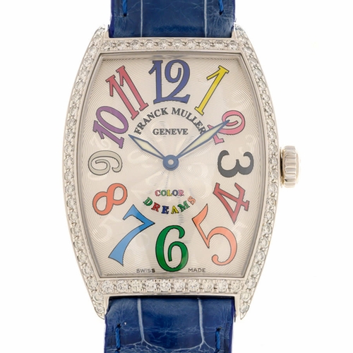 Franck Muller 2852QZCOLDRMD1R(AC)-BLSTRAP Cintree Curvex Ladies Quartz Watch