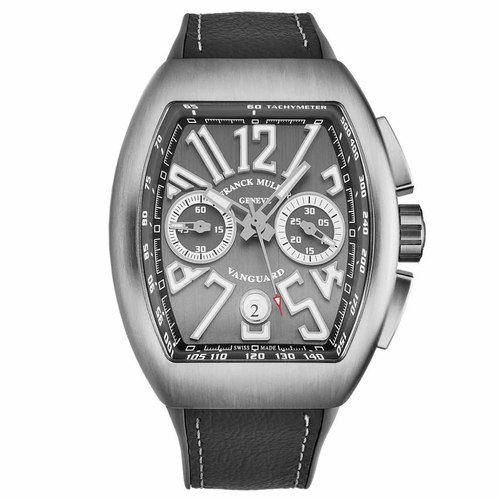 Franck Muller 45CCBLKBLKGRY-1 Vanguard Mens Chronograph Automatic Watch