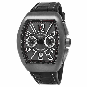 Franck Muller 45CCBLKBLKGRY Vanguard Mens Chronograph Automatic Watch