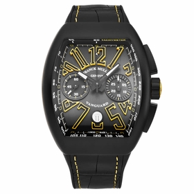 Franck Muller 45CCBLKBLKYEL Vanguard Mens Chronograph Automatic Watch