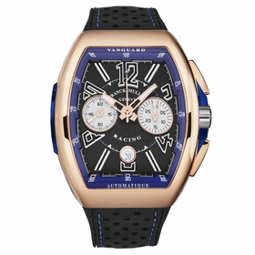 Franck Muller 45CCBLKBLUGLD Vanguard Racing Mens Chronograph Automatic Watch