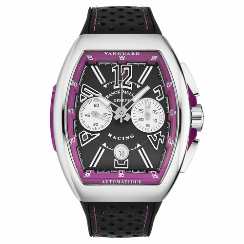 Franck Muller 45CCBLKPRL Vanguard Racing Mens Chronograph Automatic Watch