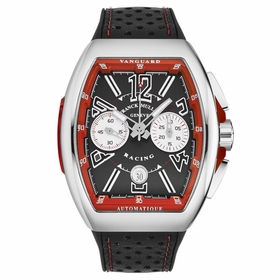 Franck Muller 45CCBLKRED Vanguard Racing Mens Chronograph Automatic Watch