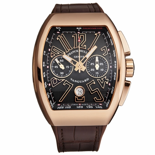 Franck Muller 45CCGLDBRNGLD1 Vanguard Mens Chronograph Automatic Watch