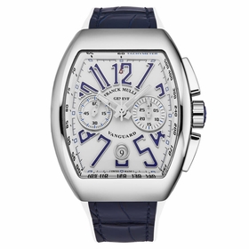 Franck Muller 45CCWHTBLU-2 Vanguard Mens Chronograph Automatic Watch