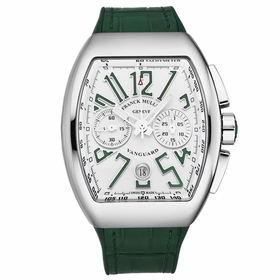Franck Muller 45CCWHTGRN Vanguard Mens Chronograph Automatic Watch