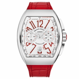 Franck Muller 45CCWHTRED Vanguard Mens Chronograph Automatic Watch