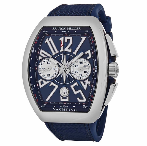 Franck Muller 45CCYACTBLU Vanguard Yachting Mens Chronograph Automatic Watch