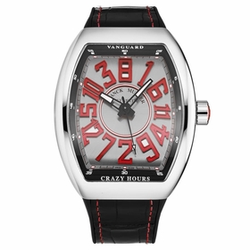 Franck Muller 45CHACERSILRED Vanguard Crazy Hours Mens Automatic Watch