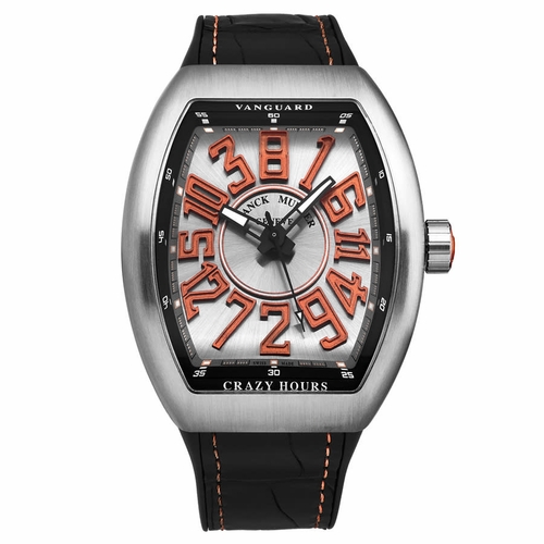 Franck Muller 45CHTTBRORSIL Vanguard Crazy Hours Mens Automatic Watch