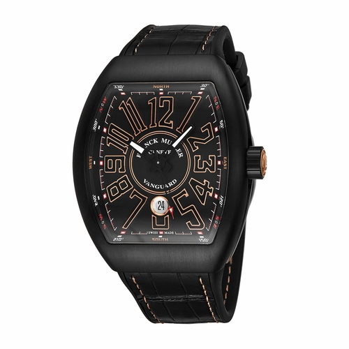 Franck Muller 45SCBLKBLKGLD2 Vanguard Mens Automatic Watch