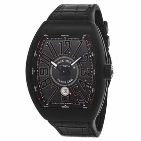 Franck Muller 45SCBLKBLKSIL Vanguard Mens Automatic Watch
