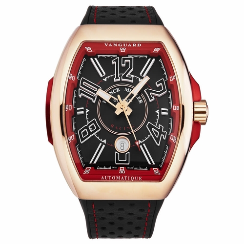 Franck Muller 45SCRCGBLKGLDRD Vanguard Racing Mens Automatic Watch