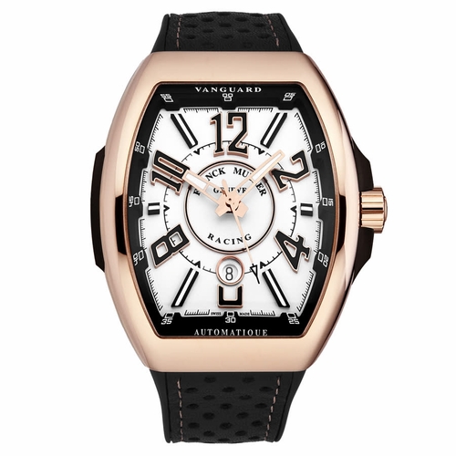 Franck Muller 45SCRCINGWHTGLD Vanguard Racing Mens Automatic Watch