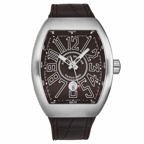 Franck Muller 45SCSTLBRNBRSH Vanguard Mens Automatic Watch