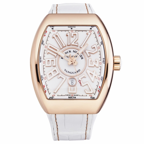 Franck Muller 45SCWHTWHTGLDSN Vanguard Mens Automatic Watch