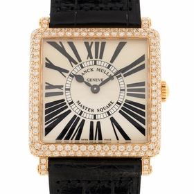 Franck Muller 6002MBQZRD(5N)-BK STRAP Master Square Ladies Quartz Watch