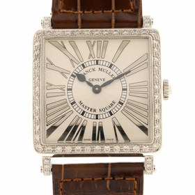 Franck Muller 6002MQZRELRD1R(OG)-BRSTRAP Master Square Ladies Quartz Watch