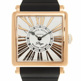 Franck Muller 6002MQZRELRPLY(5N)-BK STRAP MASTER SQUARE Unisex Quartz Watch