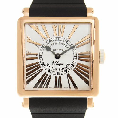 Franck Muller 6002MQZRELRPLY(5N)-BK STRAP MASTER SQUARE Unisex Quartz Watch Franck Muller 6002MQZRELRPLY(5N)-BK STRAP MASTER SQUARE Unisex Quartz Watch