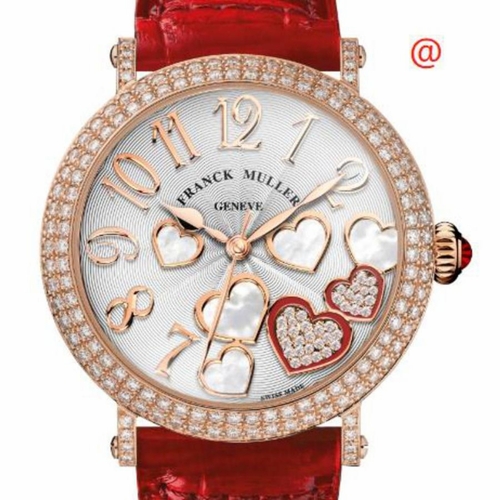 Franck Muller 8035HEARTREL2COCDD(BLC5N)-RDSTRAP Round Heart Ladies Quartz Watch