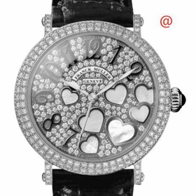 Franck Muller 8035HEARTRELDCDCOMOP(DIAMSNRAC)BKSTRAP Rodeo Charm Ladies Quartz Watch