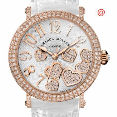 Franck Muller 8035HEARTRELDCOCD(BLC5N)-WTSTRAP Round Heart Ladies Quartz Watch