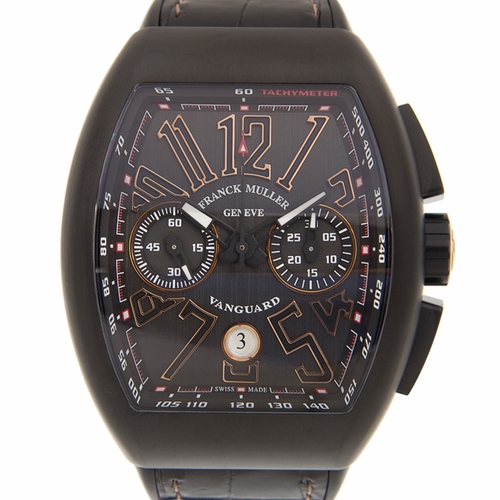 Franck Muller V 45 CC DT TT NR BR(5N) Vanguard Mens Chronograph Automatic Watch