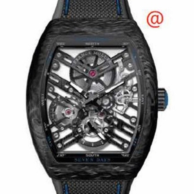 Franck Muller V41S6SQTCARBONBL(NRGRIBL) Seven Days Mens Hand Wind Watch