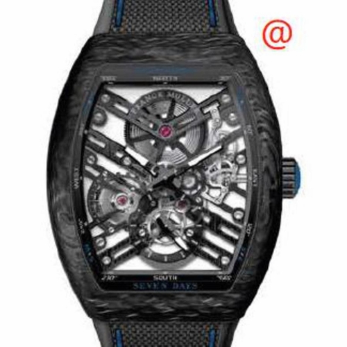 Franck Muller V41S6SQTCARBONBL(NRGRIBL) Seven Days Mens Hand Wind Watch