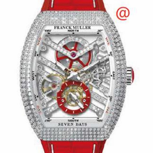 Franck Muller V41S6SQTDMVTDACRG(BLCNRRGE) Seven Days Mens Hand Wind Watch
