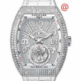 Franck Muller V41TDCDACBC(DIAMBLCAC) Vanguard Tourbillon Mens Hand Wind Watch