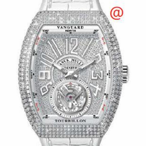Franck Muller V41TDCDACBC(DIAMBLCAC) Vanguard Tourbillon Mens Hand Wind Watch