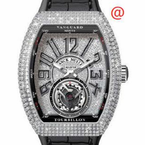 Franck Muller V41TDCDACNR(DIAMNRAC) Vanguard Tourbillon Mens Hand Wind Watch