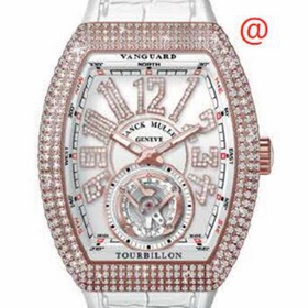 Franck Muller V41TDNBRCD5NBC(BLCDIAM5N) Vanguard Tourbillon Mens Hand Wind Watch