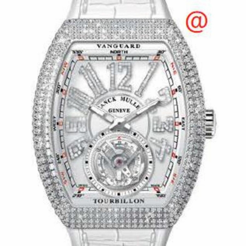 Franck Muller V41TDNBRCDACBC(BLCDIAMAC) Vanguard Tourbillon Mens Hand Wind Watch