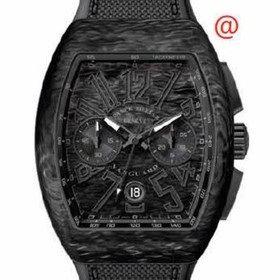 Franck Muller V45CCDTCARBONNR(CARNRNR) Vanguard Mens Chronograph Automatic Watch
